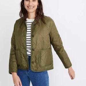 Madewell olive green Quilted Liner Jacket (unworn)